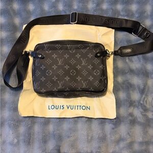 Designer-Inspired Monogram Crossbody Bag